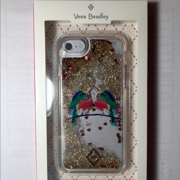 Vera Bradley Accessories - iPhone 7/8 Case Glitter Love Birds Vera Bradley